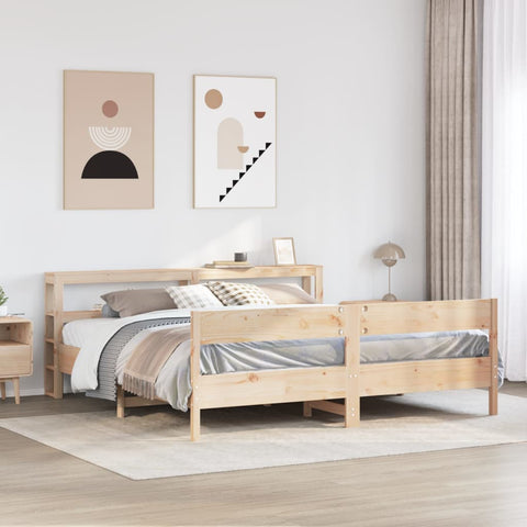 Bed Frame without Mattress 180x200 cm Super King Solid Wood Pine 3306177
