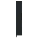 Bathroom Cabinet with Open Shelf ZWOLLE Black 896376