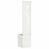 Garden Privacy Screen White 32 x 32 x 150 cm Cold-rolled steel 876407