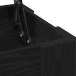 ZNTS Black Oak Coffee Table - 101x49x52 cm Made from Engineered Wood 862764
