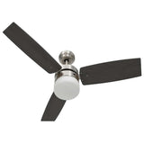 Ceiling Fan with Light and Remote Control 108 cm Dark Brown 51491