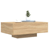 Coffee Table with LED Lights Sonoma Oak 85x55x31 cm 836611