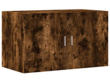 Wall Cabinet Smoked Oak 80x42.5x64 cm Engineered Wood 846135