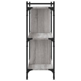 Bookcase 3-Tier Grey Sonoma 76x32x88 cm Engineered Wood 833933