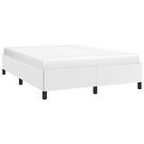 Bed Frame without Mattress White 135x190 cm Double Double Faux Leather 349875