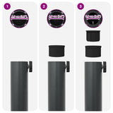 Outdoor Umbrella Base Dark grey 45 x 45 x 31 cm Steel 42009950