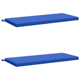 2-Piece Bench Cushions SOEST 2 pcs 100% Polyester Royal Blue 949345