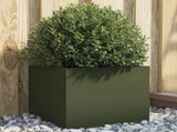 Planter Olive Green 32x30x29 cm Steel 841541