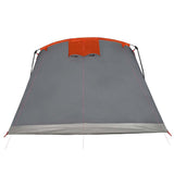 Family Tent Tunnel 10-Person Grey and Orange Waterproof 94621