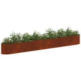 Raised Garden Bed Weathering Steel 380 x 40x 40 cm Steel 8011739
