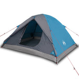 ZNTS Camping Tent Dome 3-Person Blue Waterproof 94410