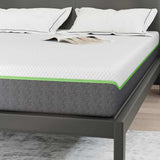 Mattress White and Grey 140 x 190 cm Pocket Spring 4106374