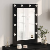 Vanity Mirror Rectangular with Mirror Black Oak 70 x 50 x 18 cm 868334