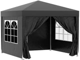 2 x 2 m Garden Pop Up Gazebo, Wedding Party Tent Marquee, Water Resistant Awning Canopy with T3398P314109