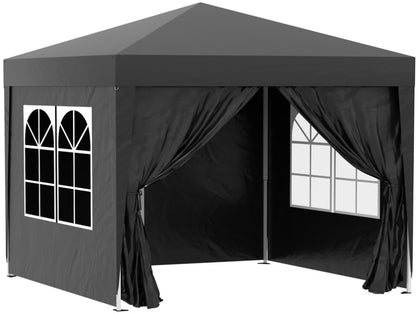 2 x 2 m Garden Pop Up Gazebo, Wedding Party Tent Marquee, Water Resistant Awning Canopy with T3398P314109