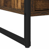 Bedside Table 2 pcs Smoke Oak 50 x 39.5 x 50 cm Engineered Wood 886683