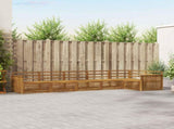 Outdoor Sofa Set 6 pcs Natural Solid Acacia Wood 3373534