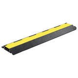 Cable Protector Ramps 4 pcs 2 Channels Rubber 101.5 cm 142835