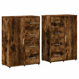 Sideboards 2 pcs Smoked Oak 60x31x84 cm Engineered Wood 3276592