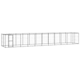 Outdoor Dog Kennel Steel with Roof 26.62 m 3082297