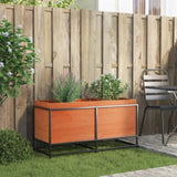 ZNTS Garden Planter Wax Brown 100x40x50 cm Solid Wood Pine 847035