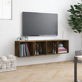 Book Cabinet/TV Cabinet Smoked Oak 143x30x36cm Engineered Wood 815270