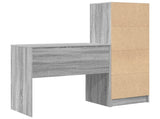 Desk with Drawer with Shelf with Storage 2 pcs Grey Sonoma 3337318