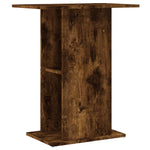 ZNTS Aquarium Stand Smoked Oak 60.5x36x72.5 cm Engineered Wood 833644