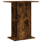 ZNTS Aquarium Stand Smoked Oak 60.5x36x72.5 cm Engineered Wood 833644