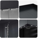 Wheelie Bin Storage with Planter Roof for 240L Bin Anthracite 42018687