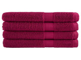 Premium Sauna Towels "SOLUND" 4 pcs Bordeaux 80x200 cm 600 gsm 137219