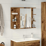 Bathroom Mirror Cabinet Old Wood 80x20.5x64 cm Engineered Wood 856036