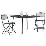 Outdoor Furniture Set Folding 3 pcs Anthracite Iron and Steel 3422894