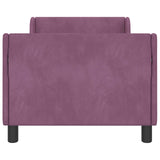 Children's Bed Frame with Headboard Purple 80 x 160 cm Velvet 42010861