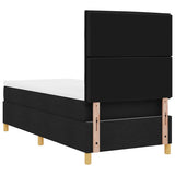 Box Spring Bed with Headboard Black 100 x 200 cm Fabric 3339520