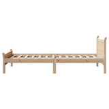 Bed Frame without Mattress 90x190 cm Single Solid Wood Pine 855612