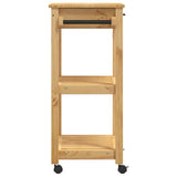 Kitchen Trolley MONZA 60x40x88.5 cm Solid Wood Pine 376091