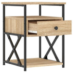 ZNTS Bedside Cabinet Sonoma Oak 40x42x55 cm Engineered Wood 826075