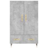Highboard Concrete Grey 69.5x31x115 cm Engineered Wood 830304