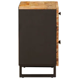 Bed cabinet with Drawer Brown 50 x 33 x 60 cm Solid Mango Wood 4018307