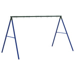 ZNTS Swing Frame for Outdoor with 8 Hanging Hooks Blue Steel 4009878