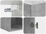 Wall-Mounted Cabinet Concrete Grey 33 x 34.5 x 90 cm 898418
