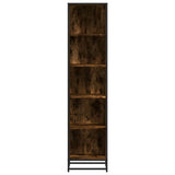 Book Cabinet Smoked Oak 40x35x170.5 cm Engineered Wood 849141