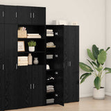 Highboard 2 pcs Black Oak 30 x 42.5 x 185 cm 3365578