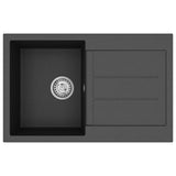 Sink Black 780 x 500 mm 80% Quartz and 20% Resin 42028392