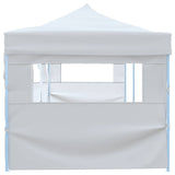 Folding Pop-up Party Tent with 5 Sidewalls 3x9 m White 48873