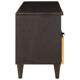 TV Cabinet Black and Gold 100 x 33 x 46 cm Engineered wood 4017846