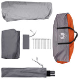 Instant Tent with Roof Grey and Orange 365 x 280 x 200 cm 42028705