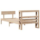 Bed Frame without Mattress 90x200 cm Solid Wood Pine 3305794
