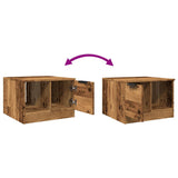 Coffee Table Old Wood 50x50x36 cm Engineered Wood 856848
